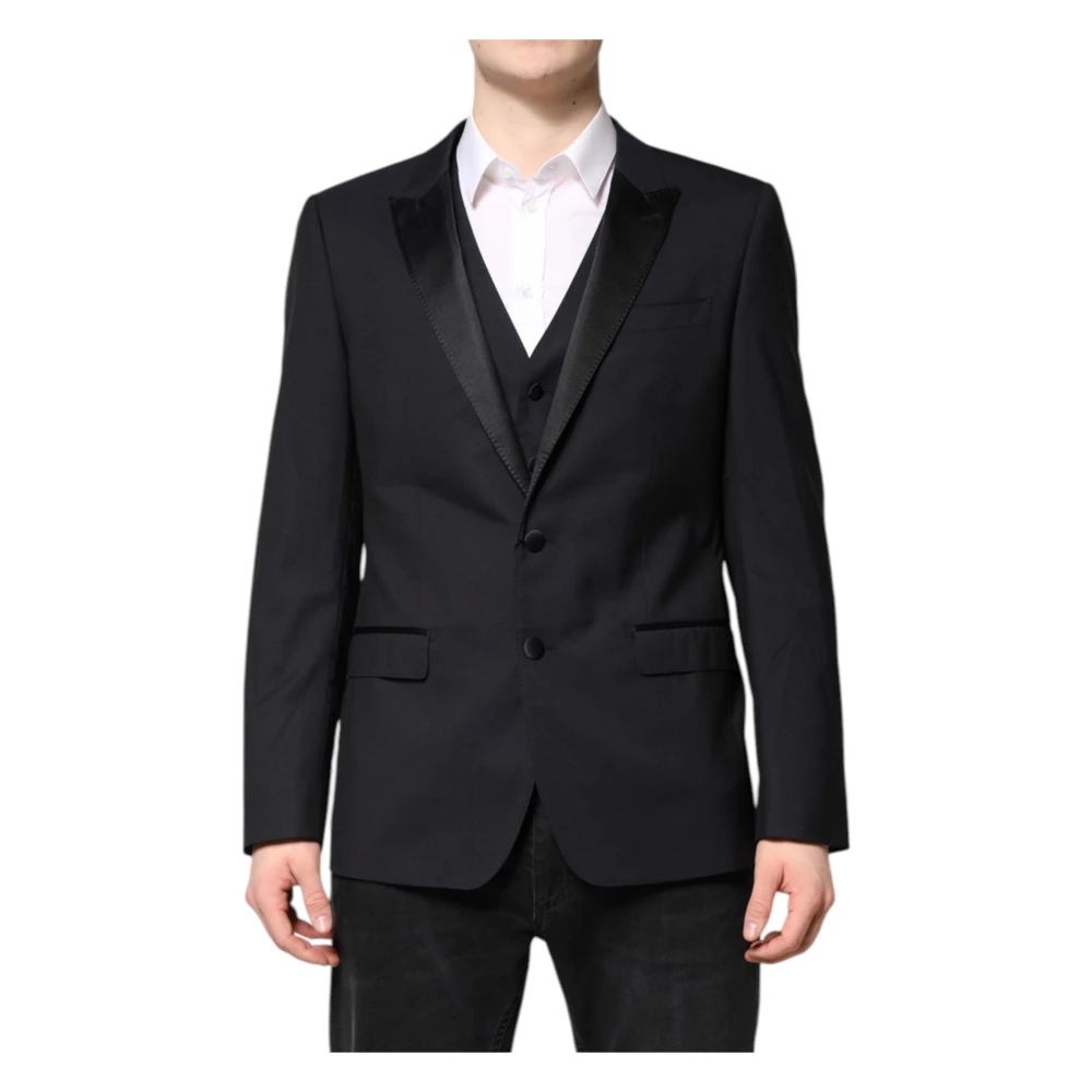Dolce & Gabbana Herren Blau - Dunkelblaues Martini Wollanzug - Suits - L