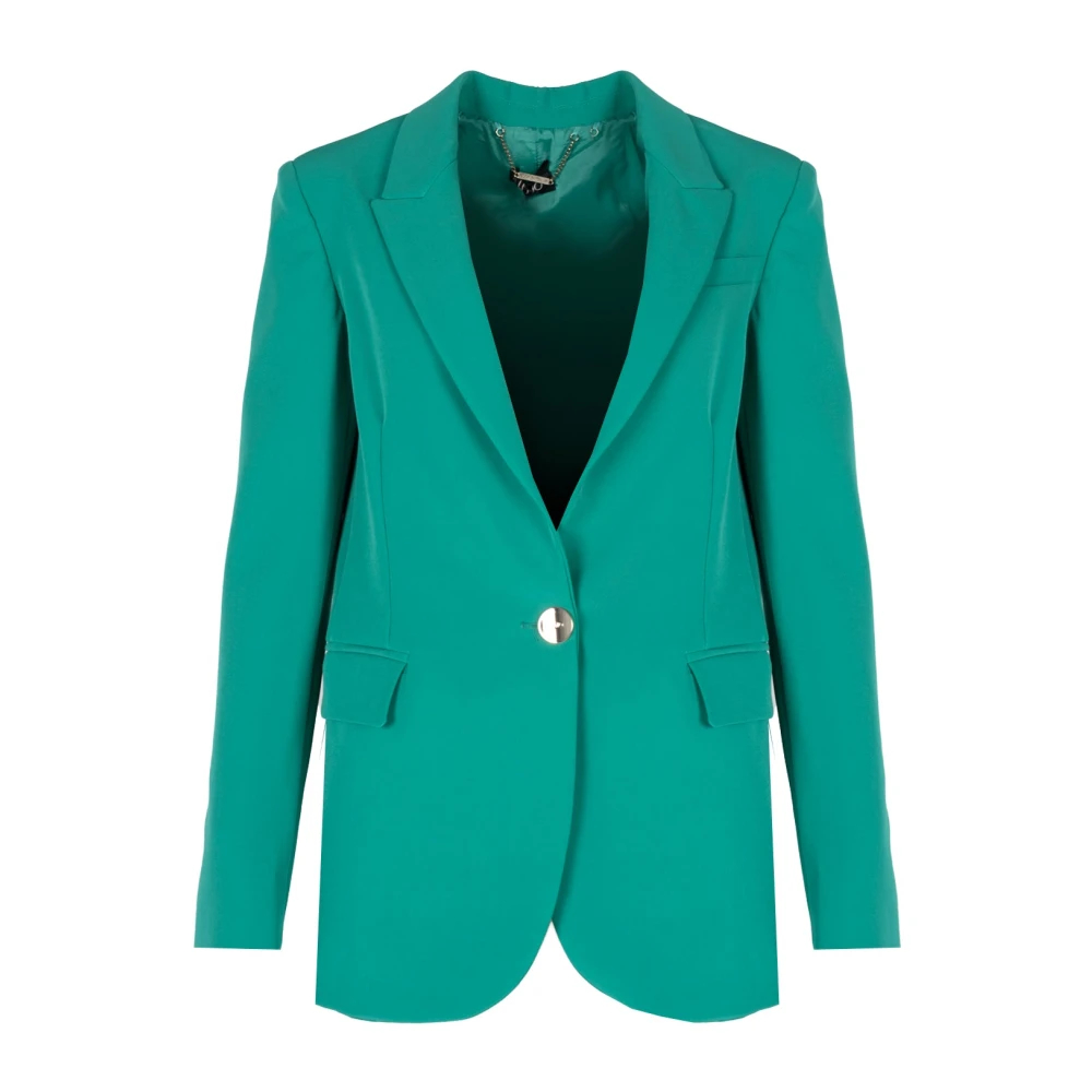 Liu Jo Damen Grün - Klassischer Navy Blazer - Jackets - Xl