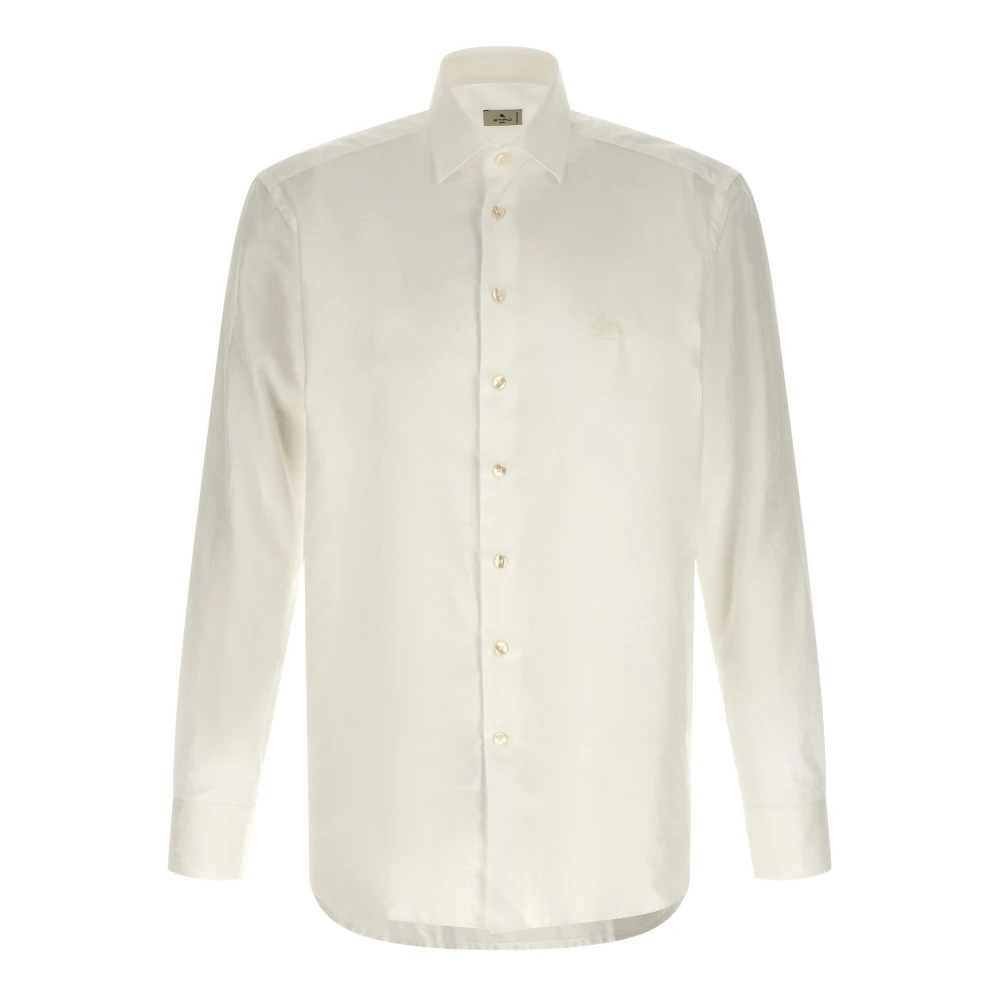 Etro Herren Weiß - Paisley Jacquard Shirt - Shirts - L