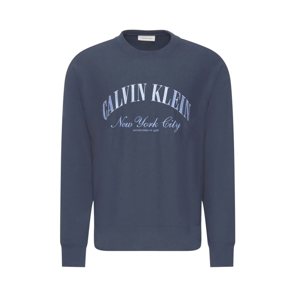 Calvin Klein Jeans Herren Calvin Klein Sweatshirts Blau Gr. Mittel - Bild 4