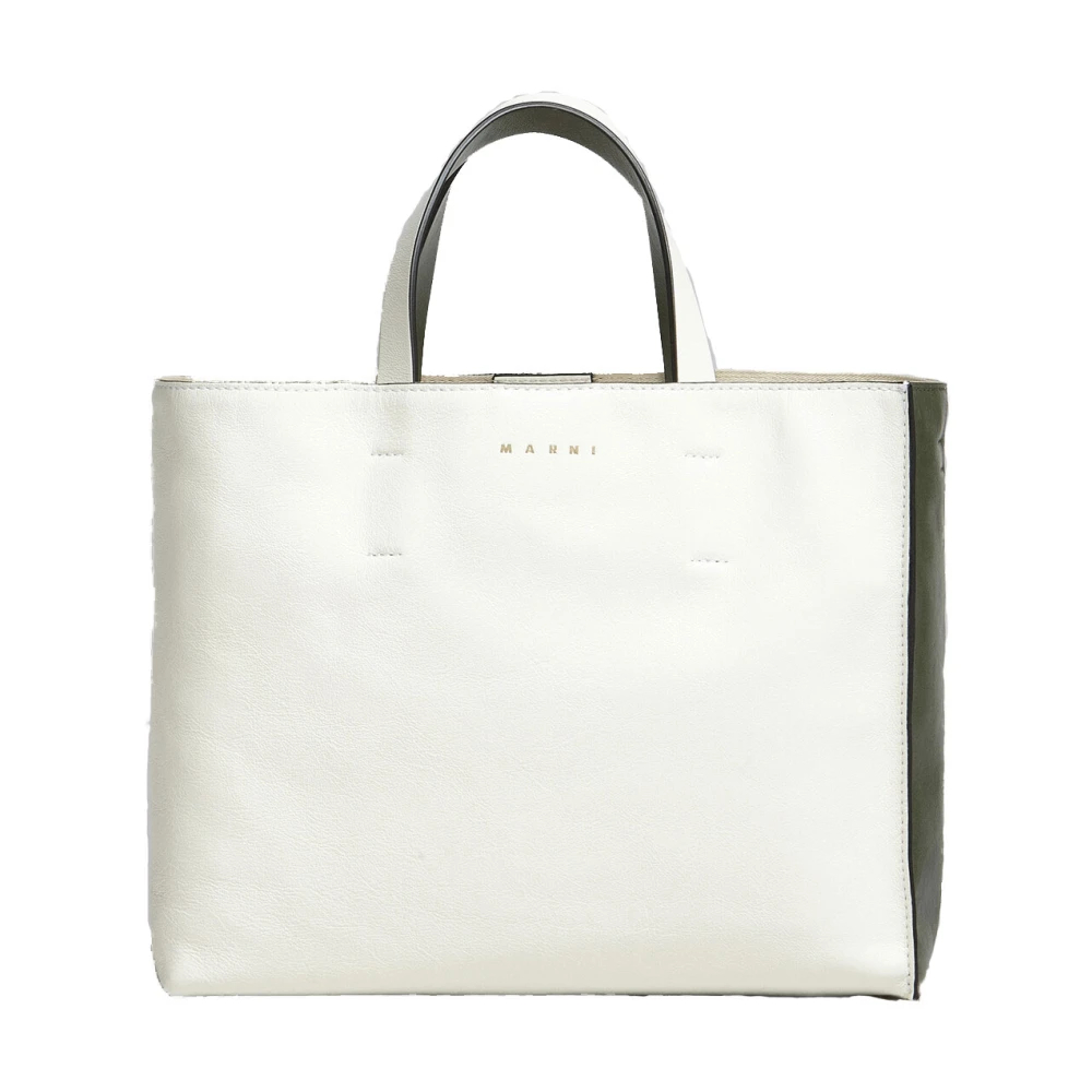 Marni Damen Weiß - Stilvolle Bianco-Verde Schultertasche - Bags - One Size
