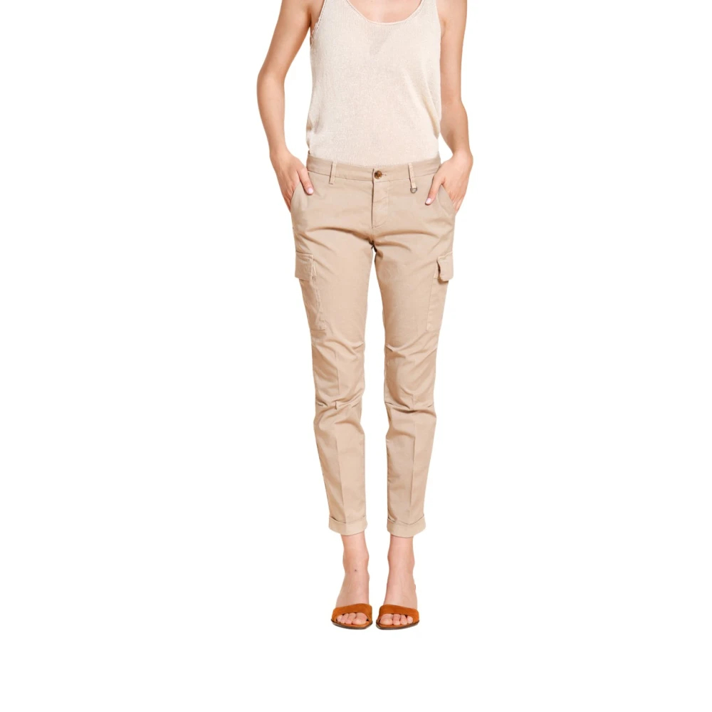 Mason's Damen Beige - Chile City Cargo Pants - Trousers - 2XS