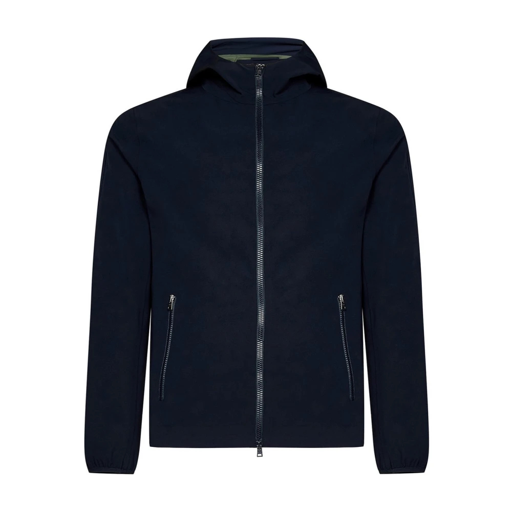 Herno - Kapuzenjacke Aus Jersey - Jackets - Herren - Blau - Xl
