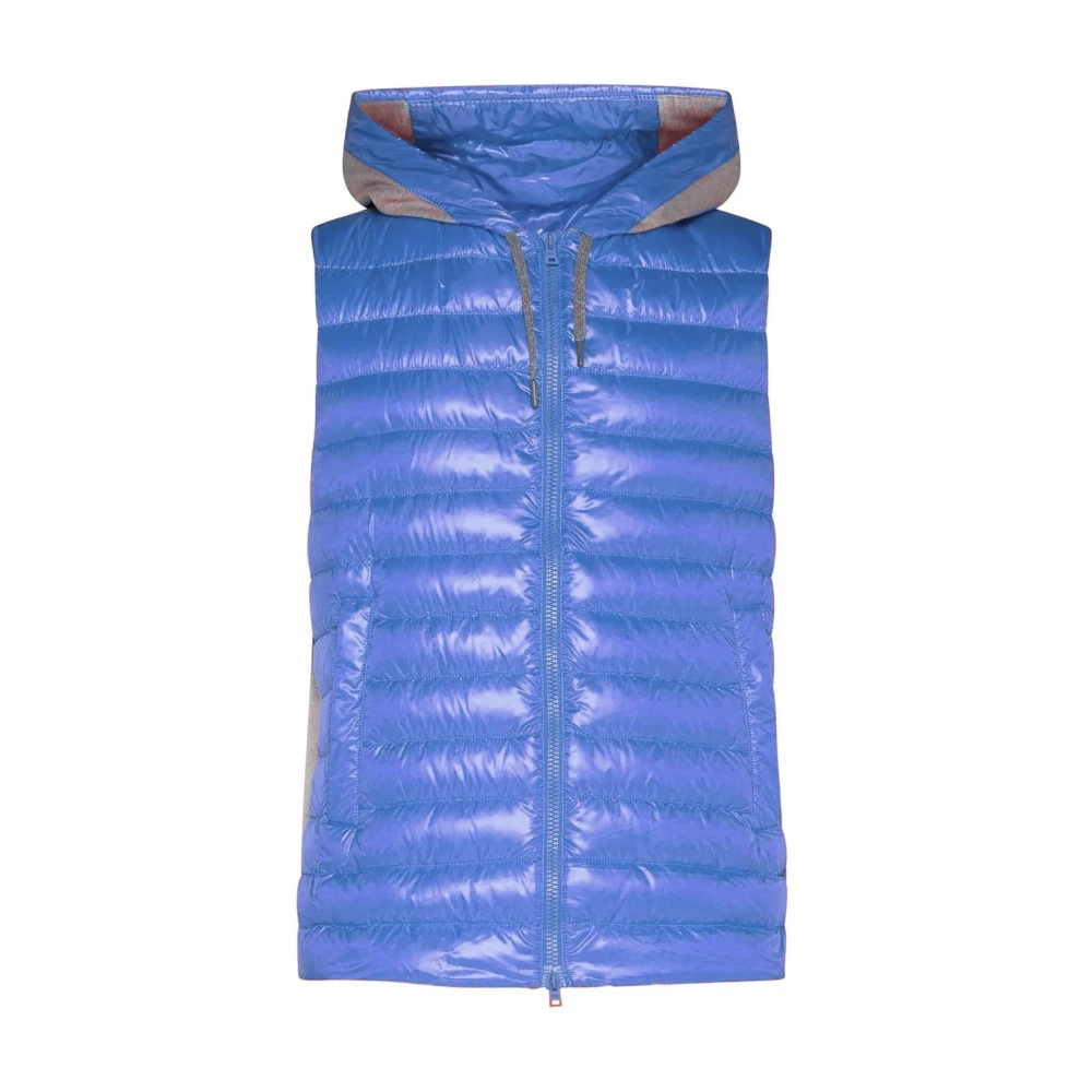 Herno Herren Blau - Kapuzen-Steppweste Mit Reißverschluss - Jackets - 2XL