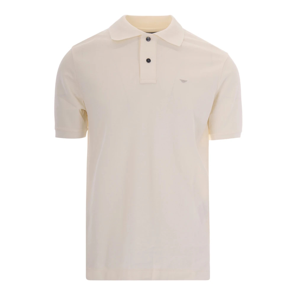 Emporio Armani Herren Weiß - Slim Piqué Poloshirt - Tops - 2XL