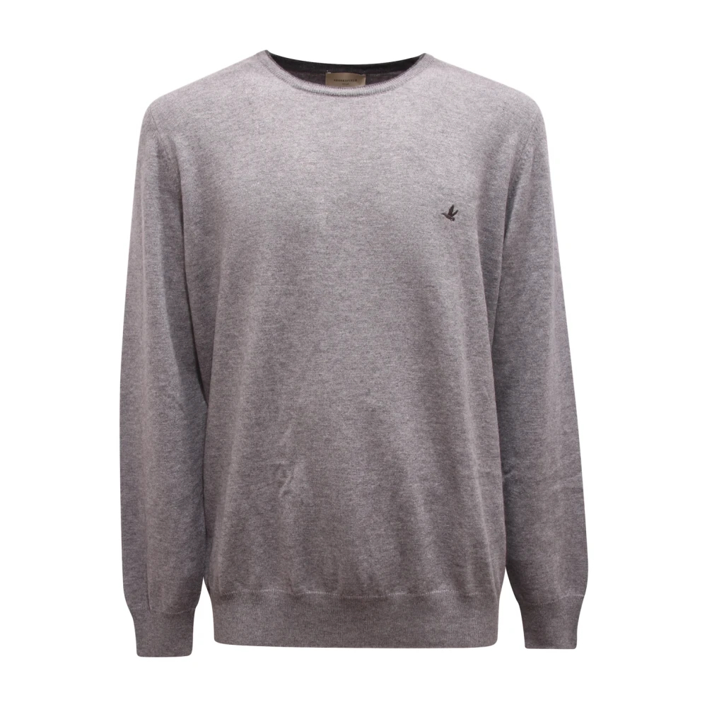 Brooksfield Herren Grau - Wollpullover Made In Italy - Knitwear - 2XL