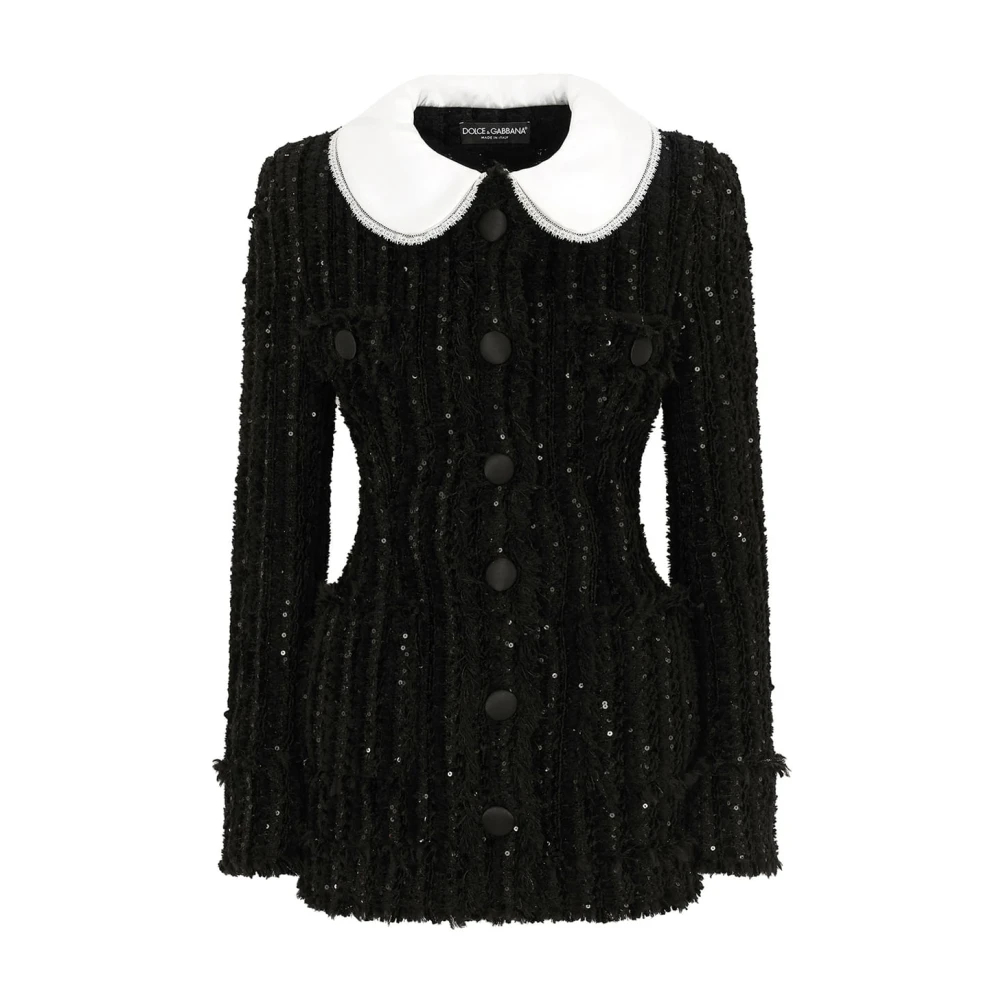 Dolce & Gabbana Damen Schwarz - Stylische Jacke Für Männer - Jackets - K - M