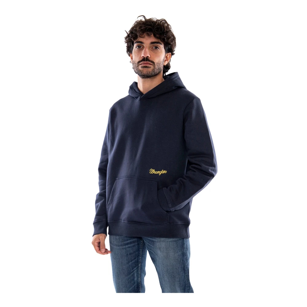 Wrangler, Herren, Pullover, Kapuzenpullover Embroidery, Blau, (L) - Bild 6