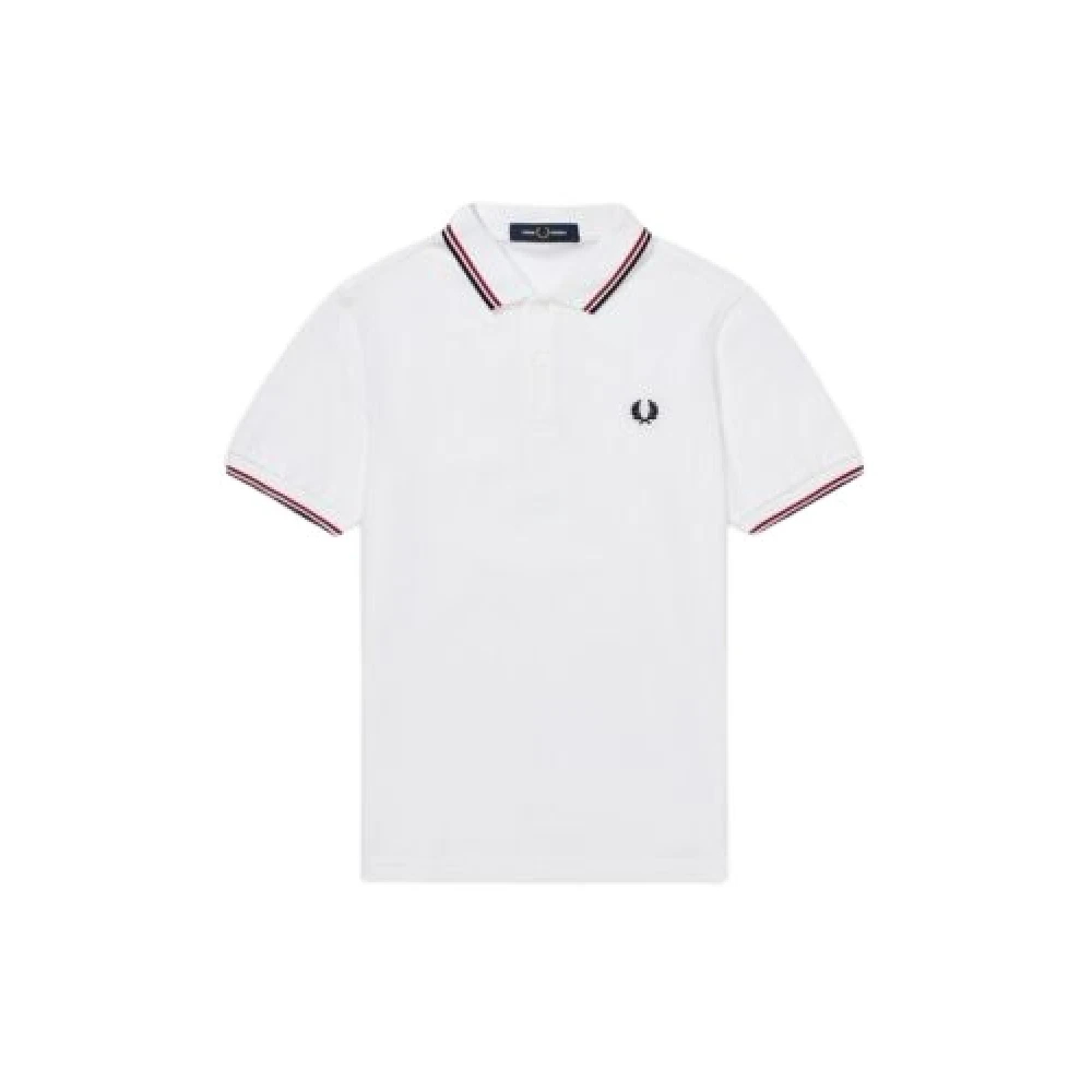 Fred Perry, Herren, Shirts, Twin Tipped Polo Shirt Short Sleeve Snow White, Weiss, (M) - Bild 15