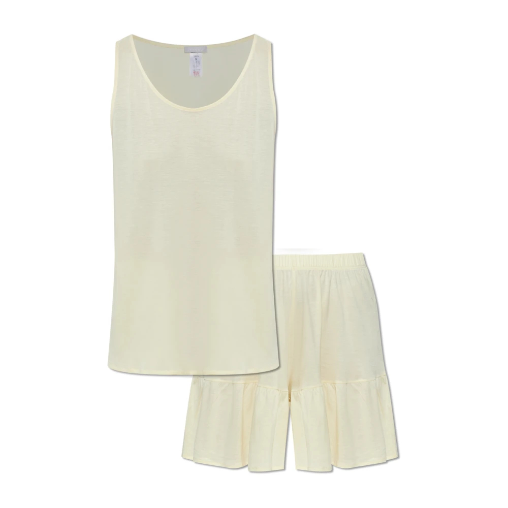Hanro Damen Gelb - Isabella Schlafanzug Set - Nightwear & Lounge - Xs