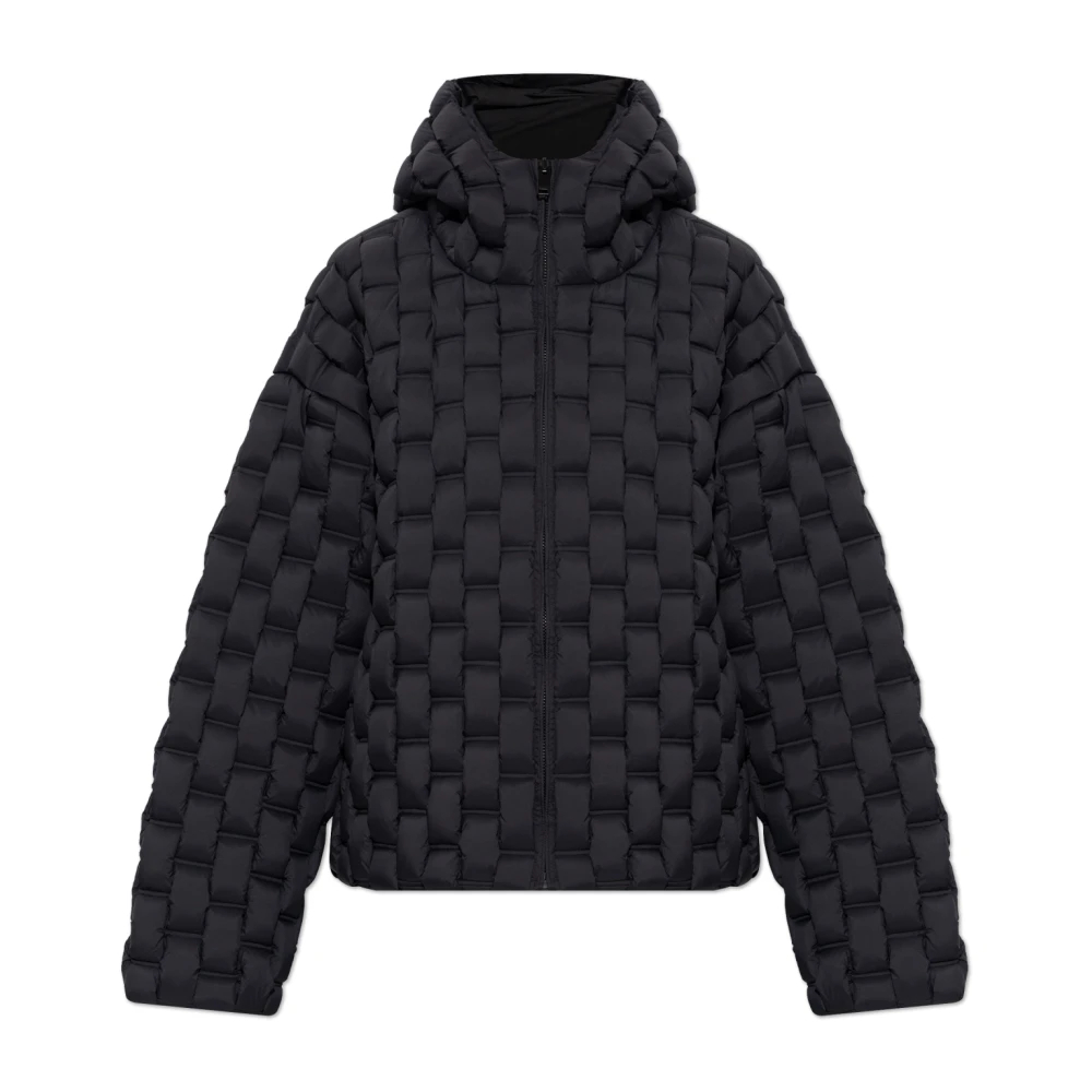 Raxxy Damen Schwarz - Turtleneck Daunenjacke Mit Kapuze - Jackets - K - S