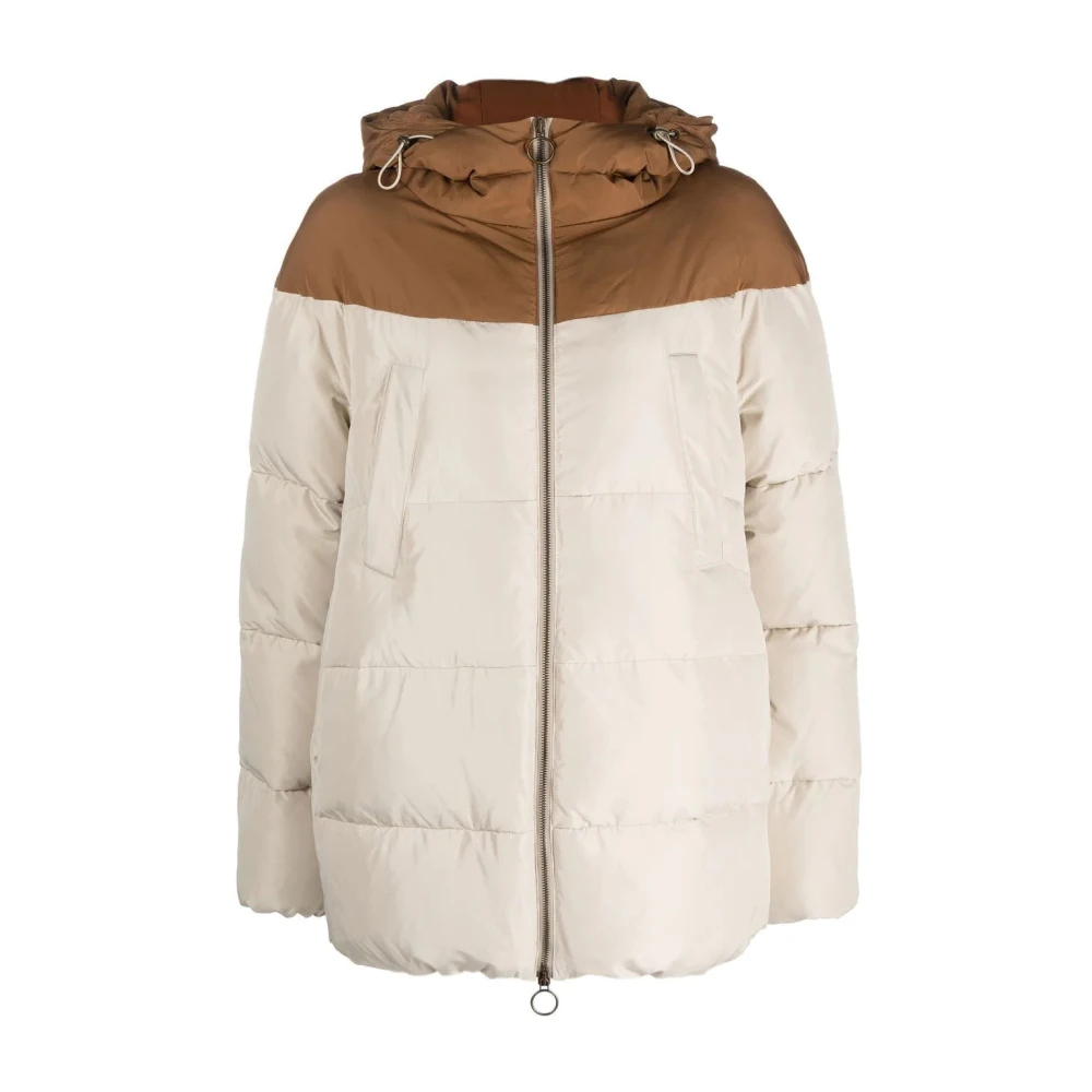 Eleventy Damen Beige - Nylonjacke Mit Kapuze - Jackets - S