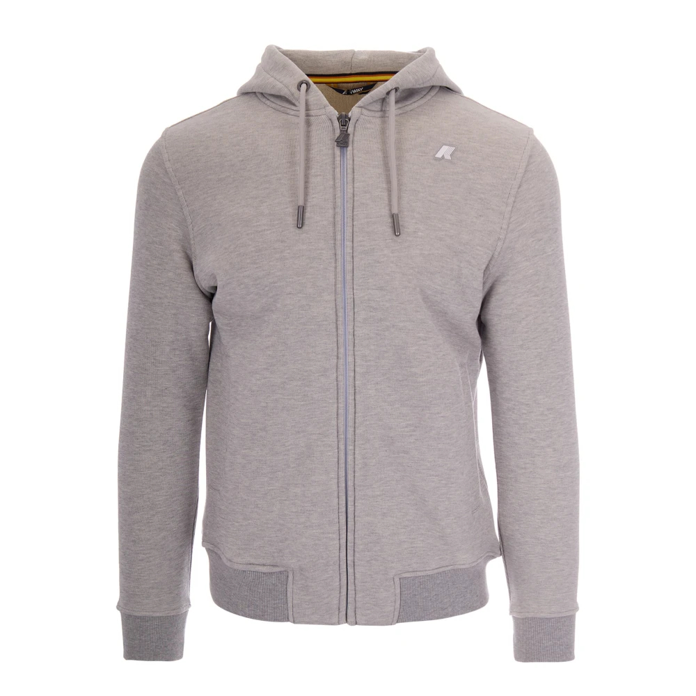 K-Way Herren Grau - Zip-Through-Hoodie - Sweatshirts & Hoodies - 2XL