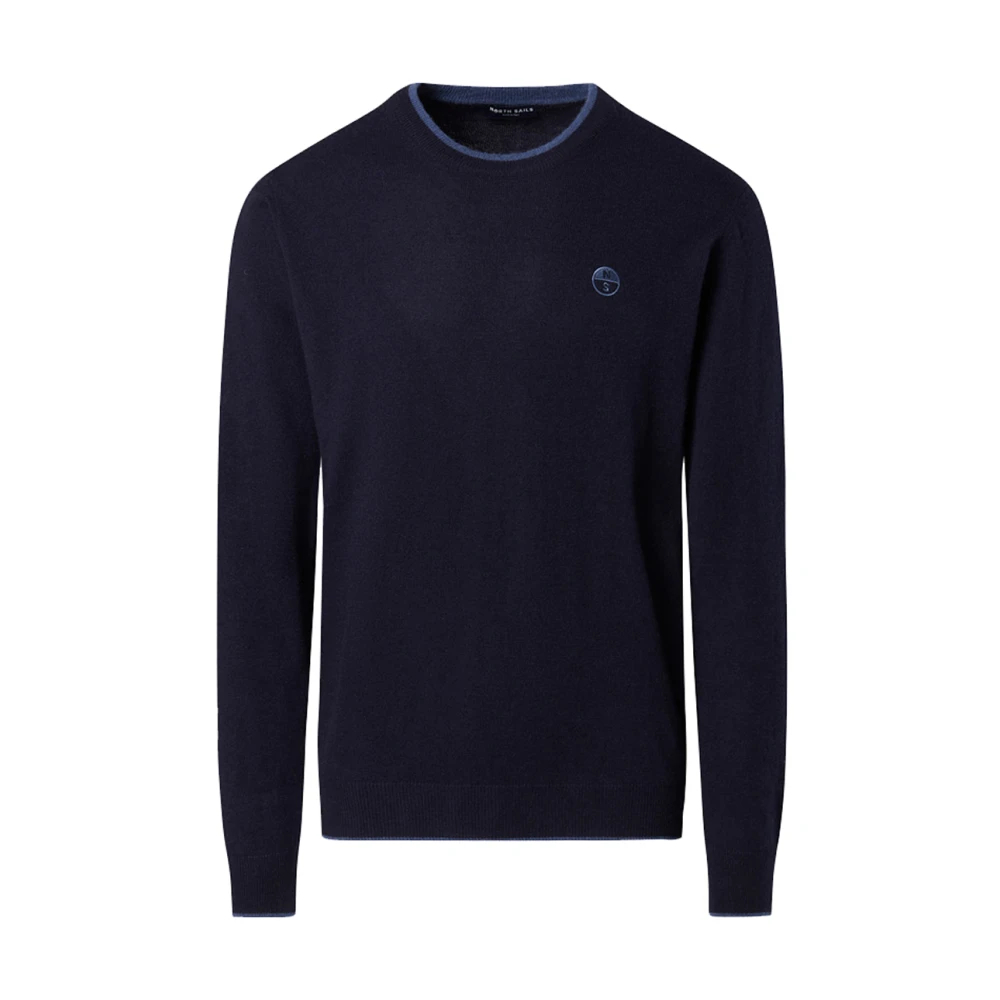 North Sails Herren Navy Blue - Rundhalspullover Mit Logostickerei - Bild 4