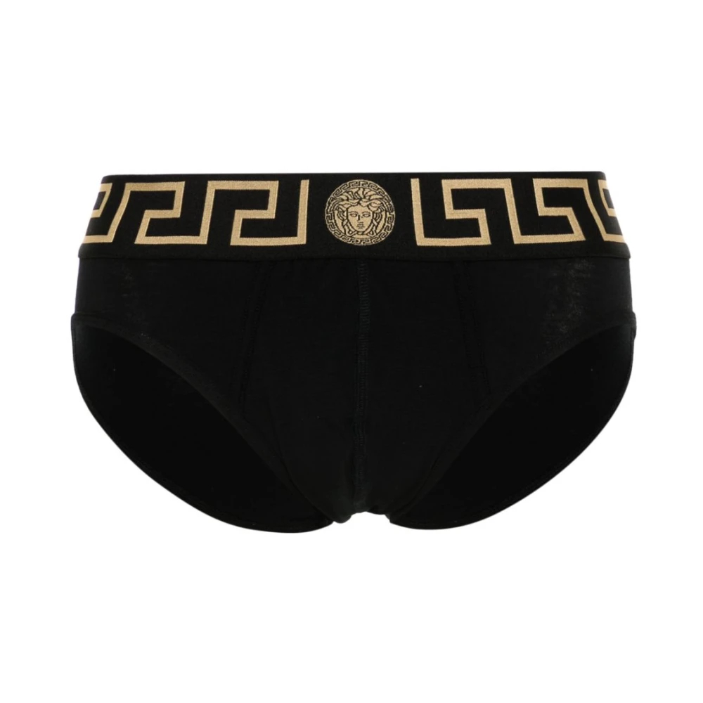 Versace Herren Schwarz - Baumwoll-Jersey Slips - Underwear - K - Xl