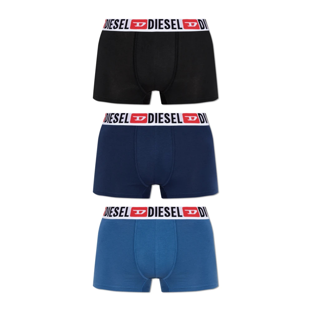 Diesel Herren Schwarz - Dreierpack Boxershorts - Underwear - K - 2XL