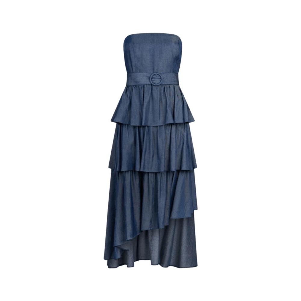 Liu Jo Damen Blau - Asymmetrisches Midikleid - Dresses - Xl