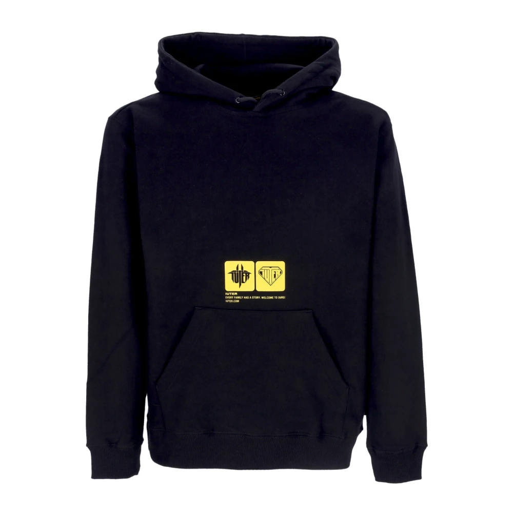 Iuter Herren Schwarz - Er Leichter Kapuzenpullover - Sweatshirts & Hoodies - K -M