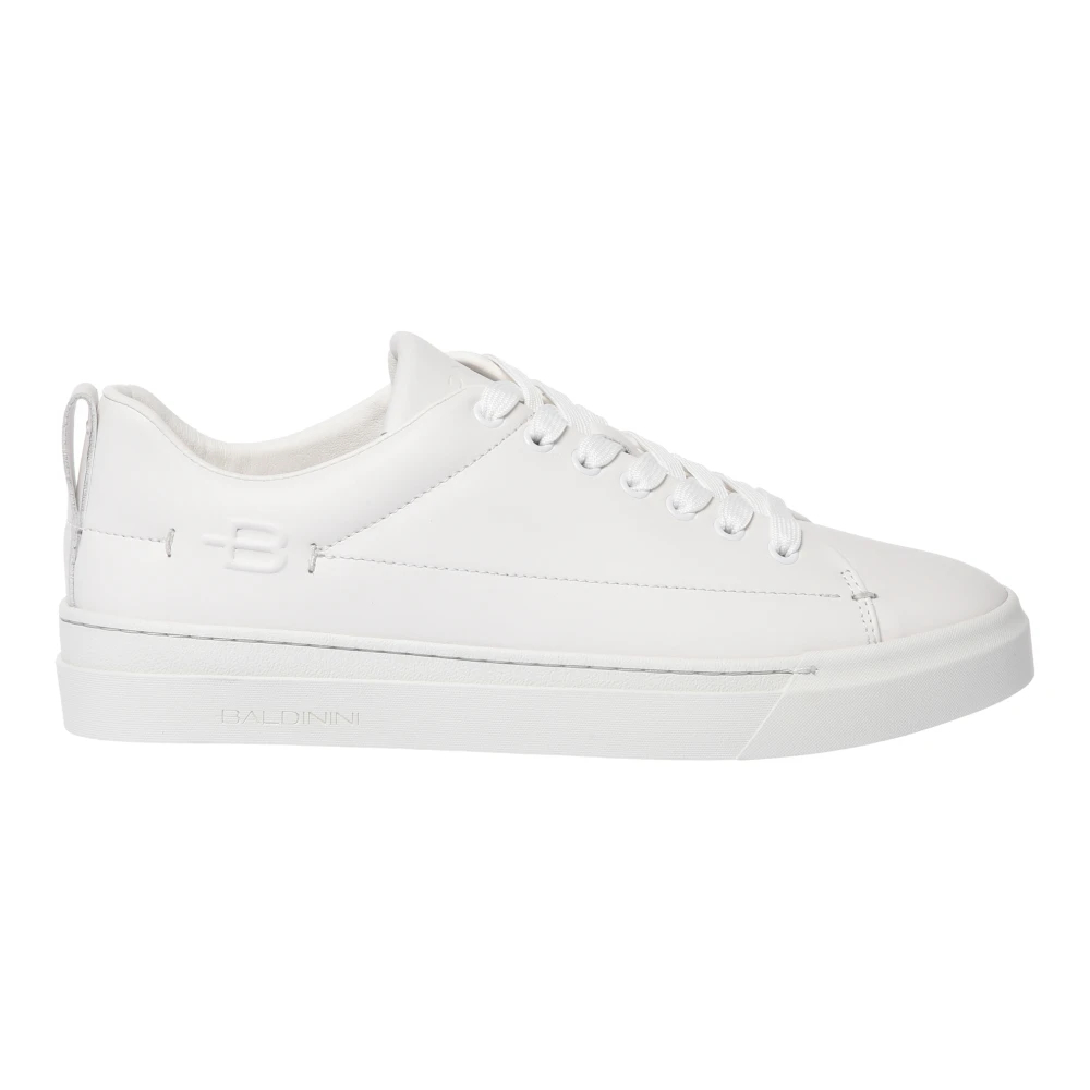 Baldinini Herren Weiß - Er Leder-Sneaker - Shoes - 44 Eu