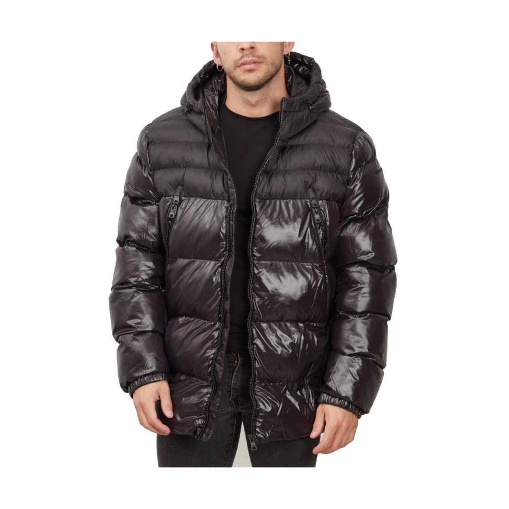 Geox Herren Schwarz - Kapuzen-Daunenjacke - Jackets - K - 3XL