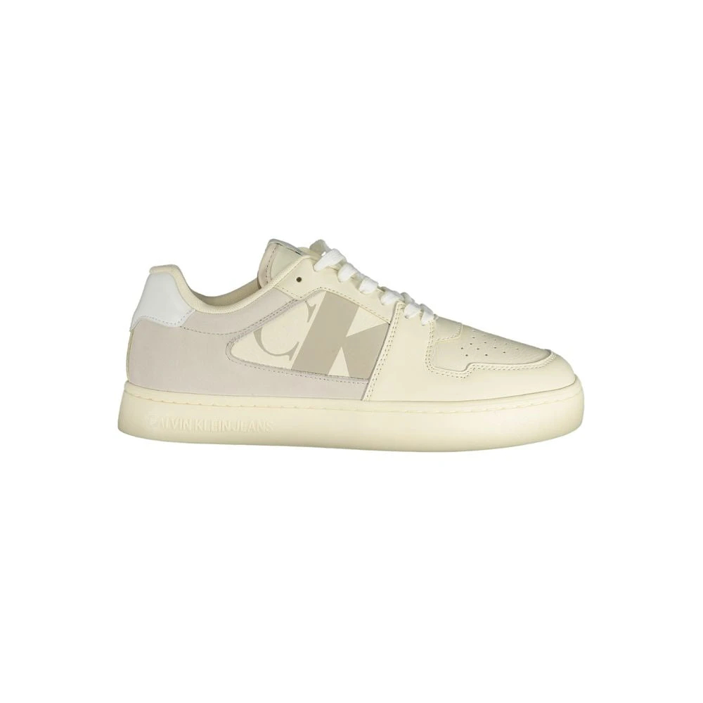 Calvin Klein Herren Weiß Bianco Polyurethan Sneaker Eu43 - Bild 4