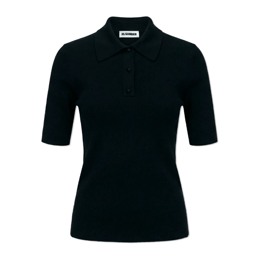Jil Sander Damen Schwarz - Woll-Rollkragenpullover - Knitwear - K - L