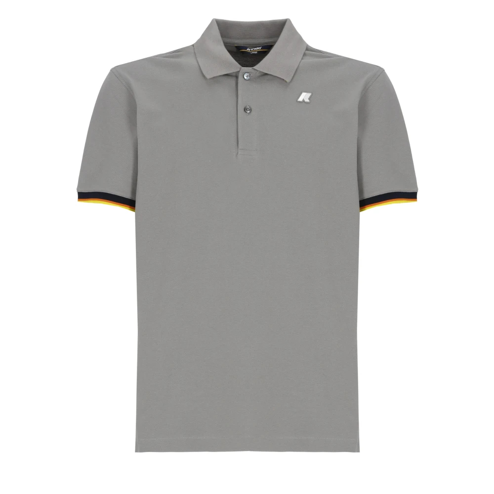 K-Way Herren Grau - Vinnie Pique Polo - Tops - M
