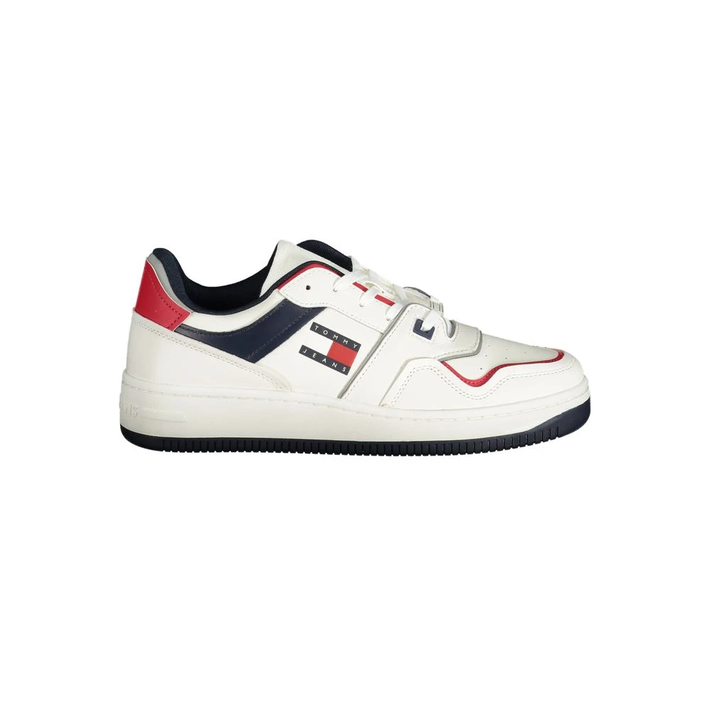 Tommy Hilfiger Herren Weiß Retro Sneaker Em0em01306 Eu46 - Bild 4