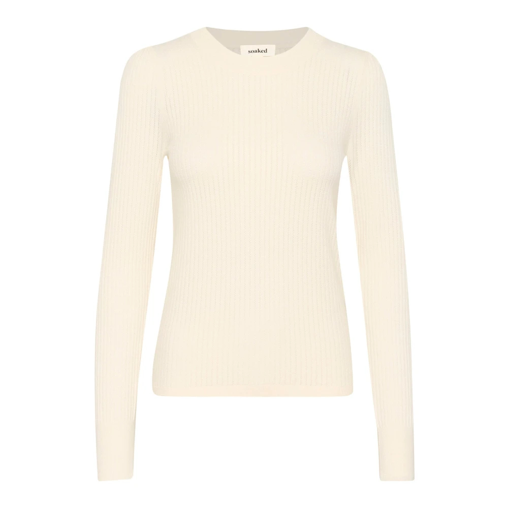 Soaked In Luxury Damen Weiß Pullover Spina - Bild 4