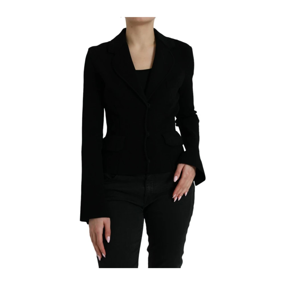 Dolce & Gabbana Damen Schwarz - Eleganter Er Blazer - Jackets - K - S