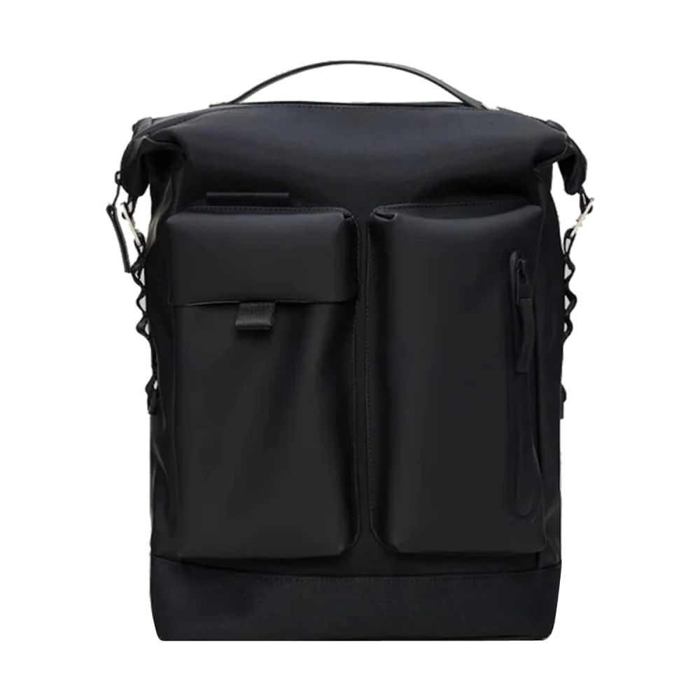 Rains Unisex Schwarz Otaru Backpack 16″ | Travel | | One Size - Bild 3