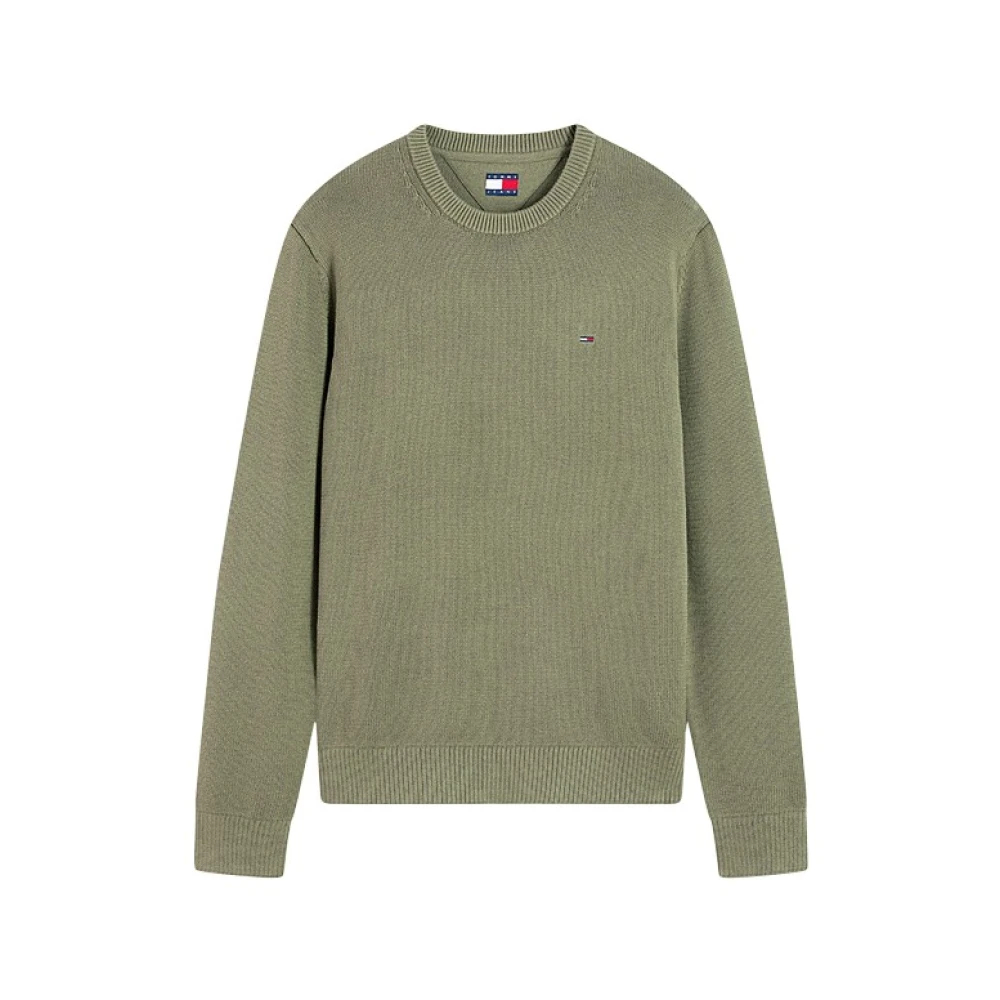 Tommy Jeans Grün - Slim Fit Pullover Mit Rundhalsausschnitt - Gr. - L - Bild 10