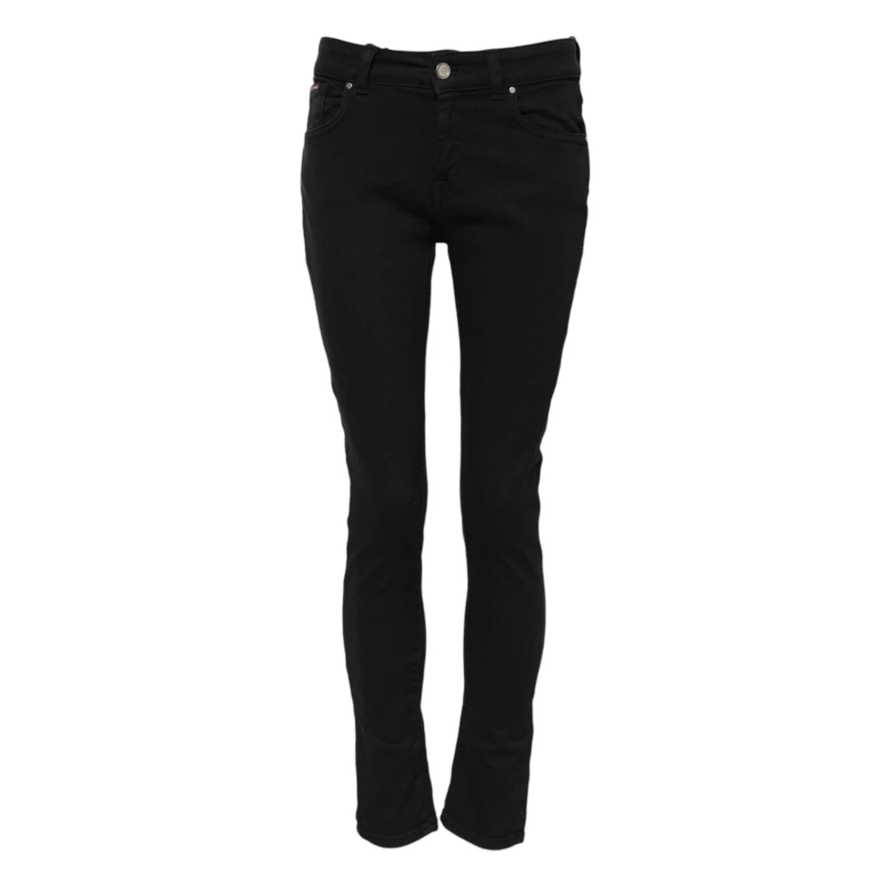Dolce & Gabbana Damen Schwarz - E Logo Skinny Denim Jeans - Jeans - K - Xs