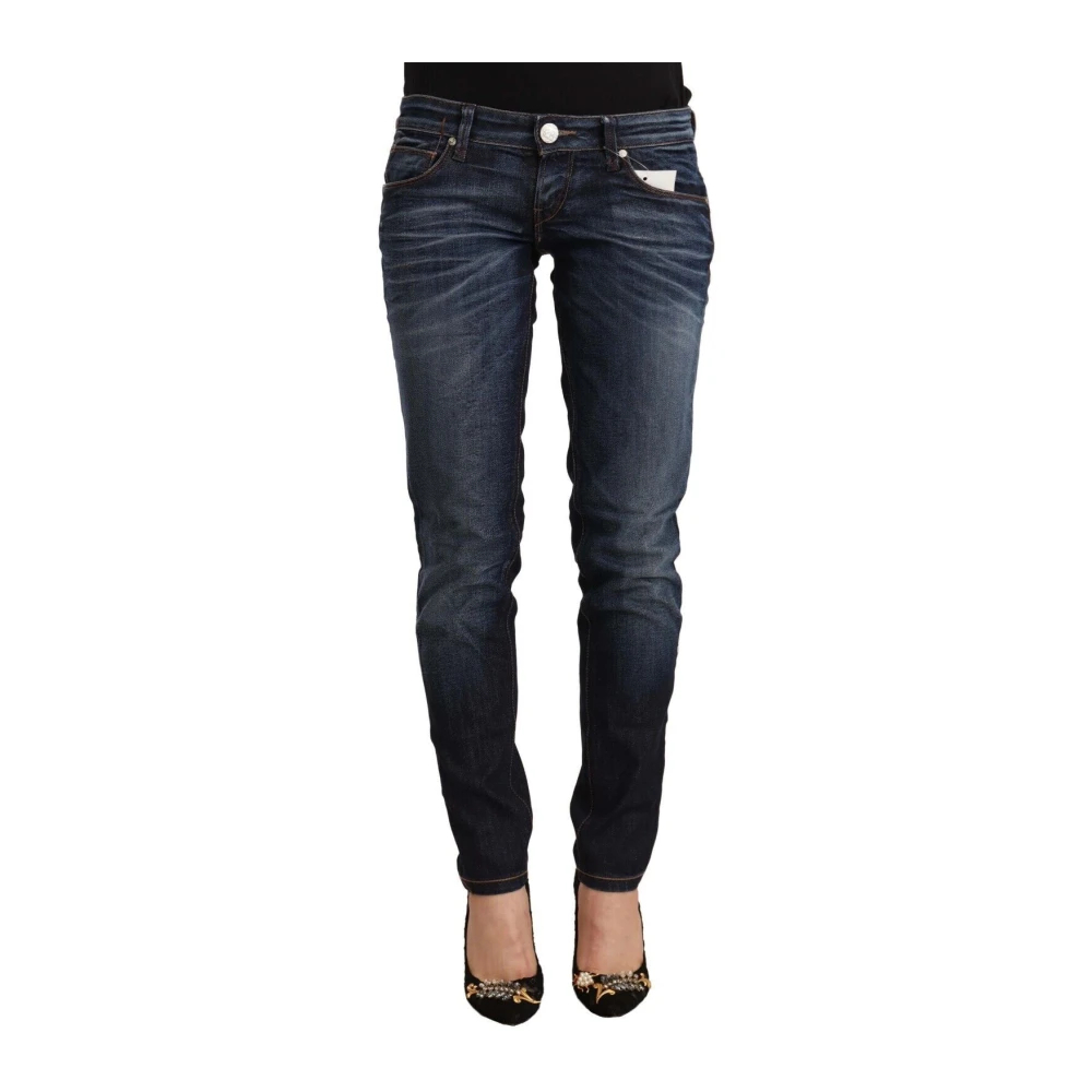 Acht Damen Blau - Low Waist Skinny Denim Jeans - Jeans - W26