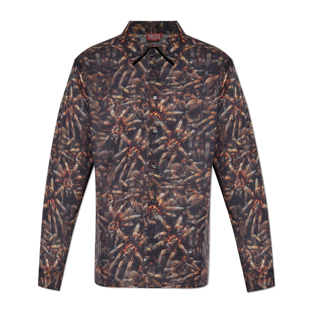 Diesel Herren Braun - Hemd S-Simply-Spider-Pjbk - Shirts - S