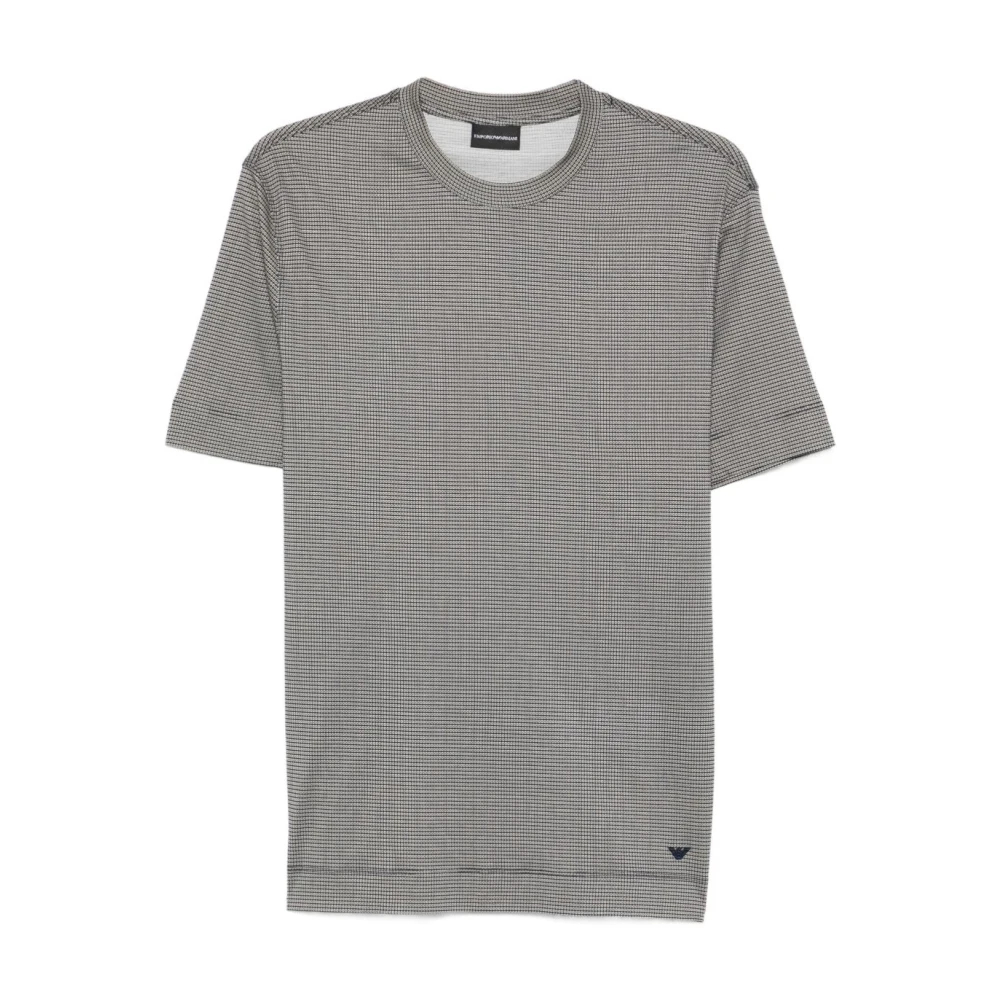 Emporio Armani Herren Weiß - Rundhals-T-Shirt Mit Kurzen Ärmeln - Tops - 3XL