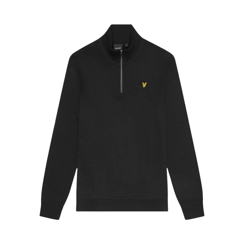 Lyle & Scott Herren Schwarz 1/4-Zip-Pullover Loopback - Bild 8