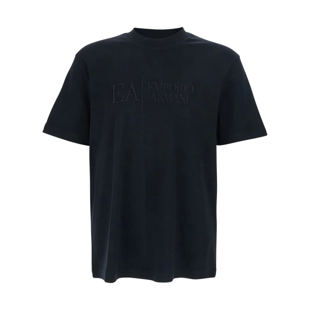 Emporio Armani Herren Schwarz - Classic Cotton Jersey Crewneck T-Shirt - Tops - K - M