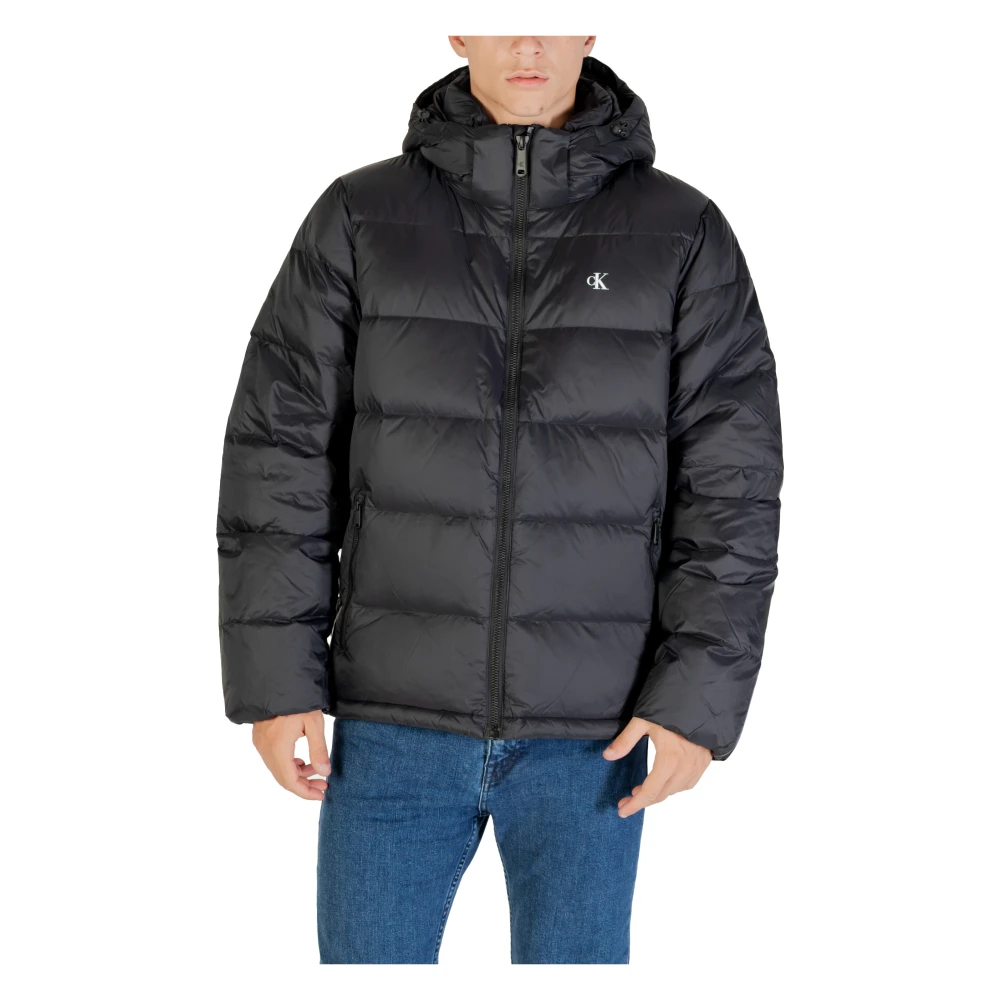 Calvin Klein Jeans, Herren, Winterjacken, Ls Nylon Zip Off Hood Down Puffe, Schwarz, (XXL) - Bild 5