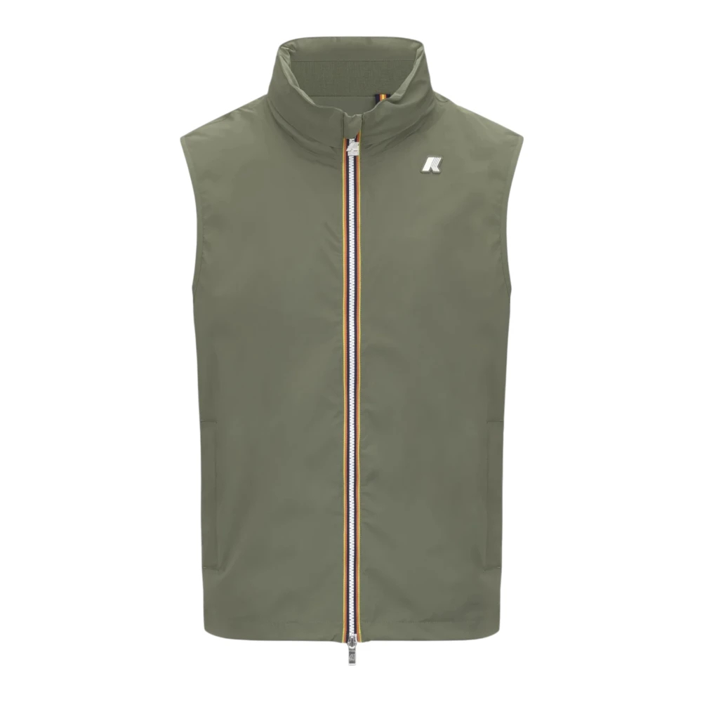 K-Way Herren Grün - Er Stretch-Nylon-Jersey-Mantel - Jackets - L