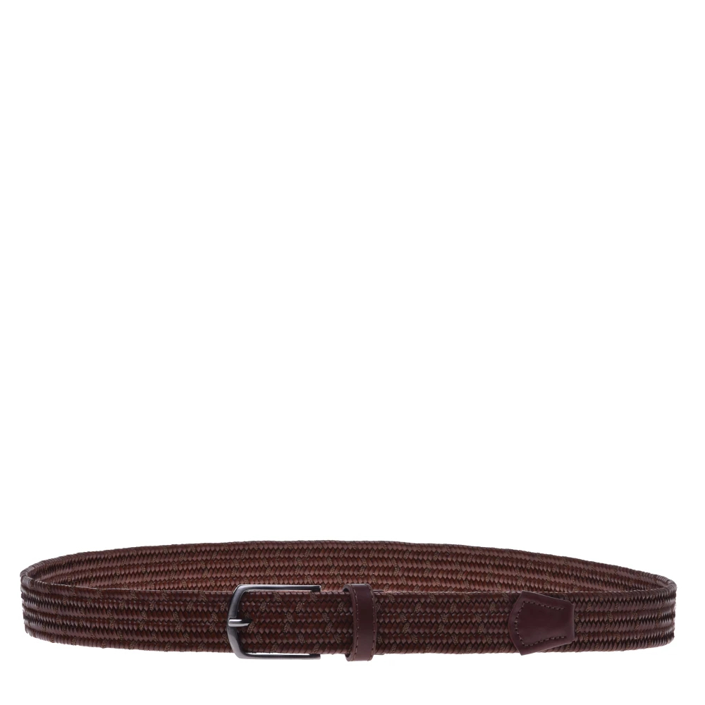 Baldinini Herren Braun - Woven Leather Belt - Accessories - 90 Cm