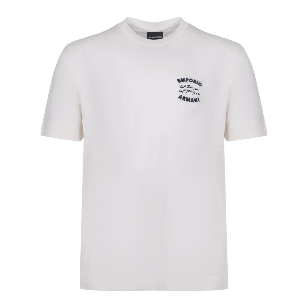 Emporio Armani Herren Weiß - Es Kurzarm-T-Shirt Af12926 - Tops - L