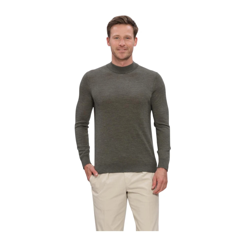 Profuomo Turtleneck Pullover Merinowolle Grün Größe L - Bild 4