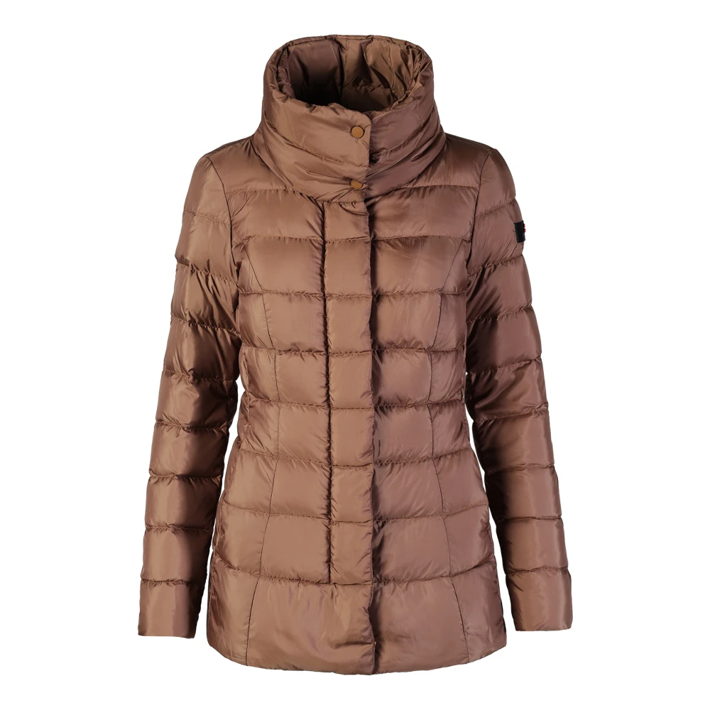 Peuterey Damen Braun - Kurze Daunenjacke Mit Hohem Kragen - Jackets - 2XS