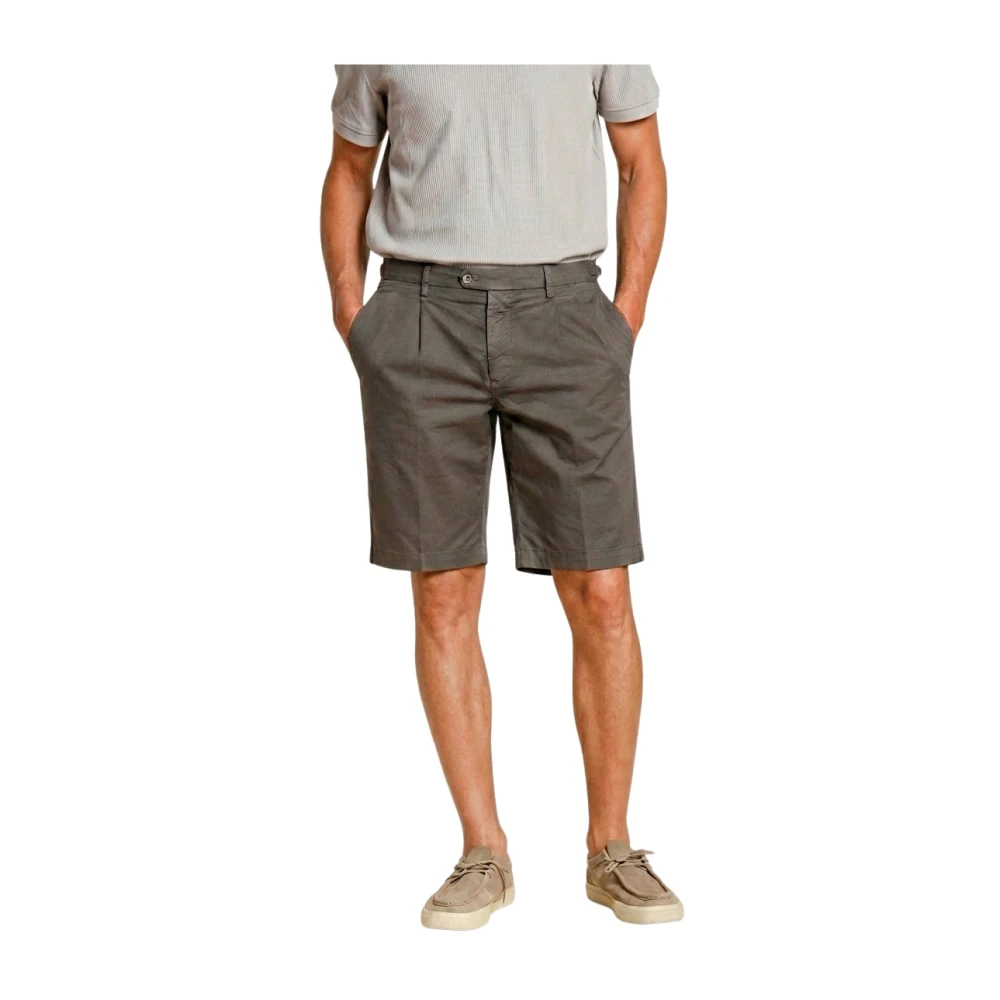 Mason's Herren Grau - New York 2 Pinces Chino Bermuda - Shorts - L