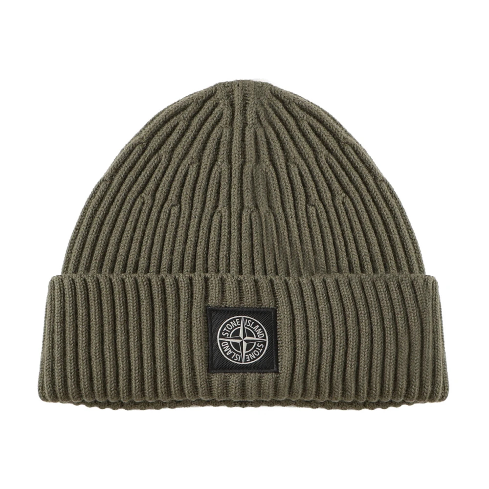 Stone Island - N100002 Full Rib Beanie - Accessories - Herren - Grün - One Size