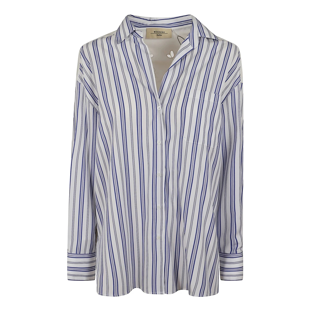 Weekend Max Mara Damen Multicolor - Popeline Puro Cotone Unito E Rigato - Blouses & Shirts - Mehrfarbig - Xs