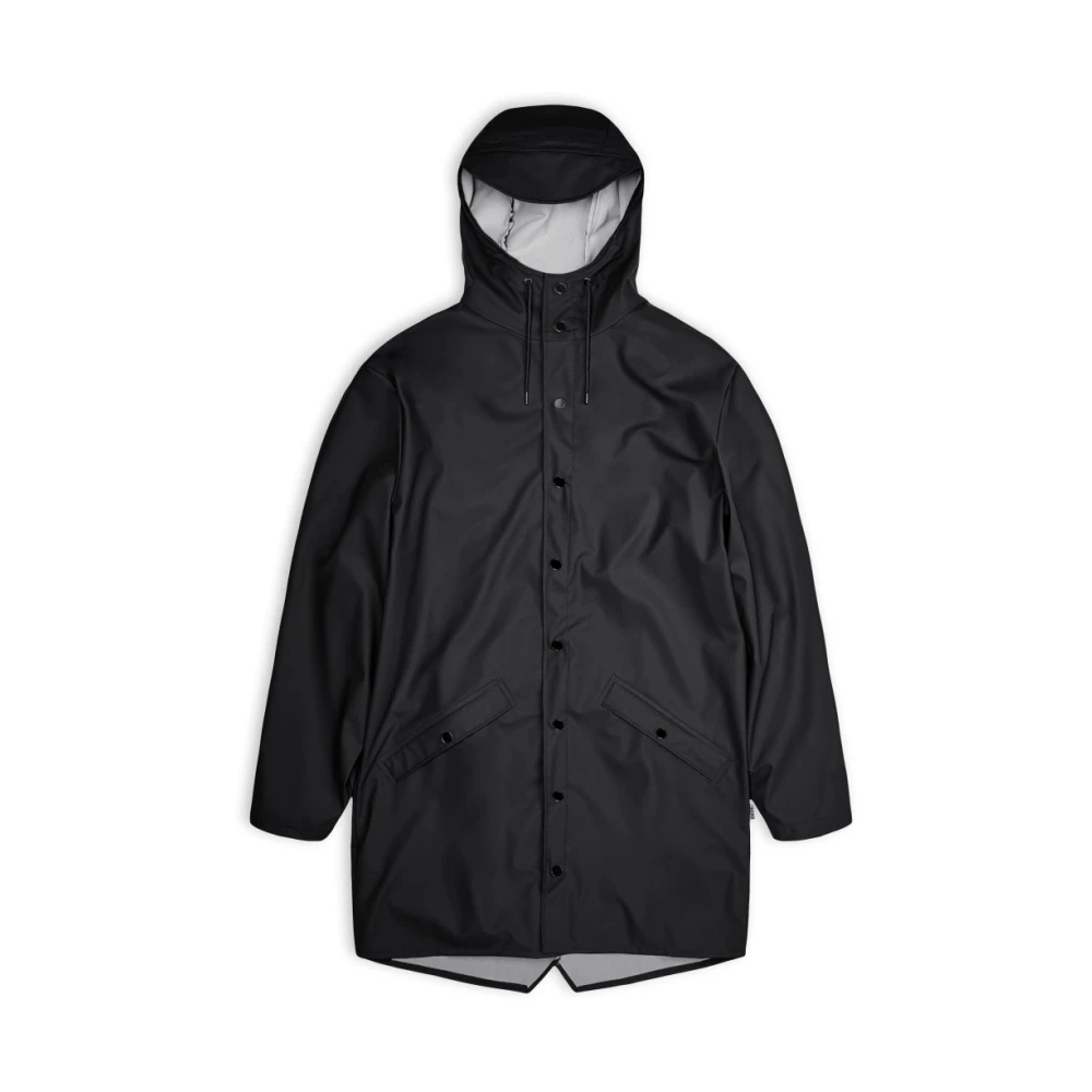 Rains Unisex Schwarz Long Jacket | Rainwear | | S - Bild 11