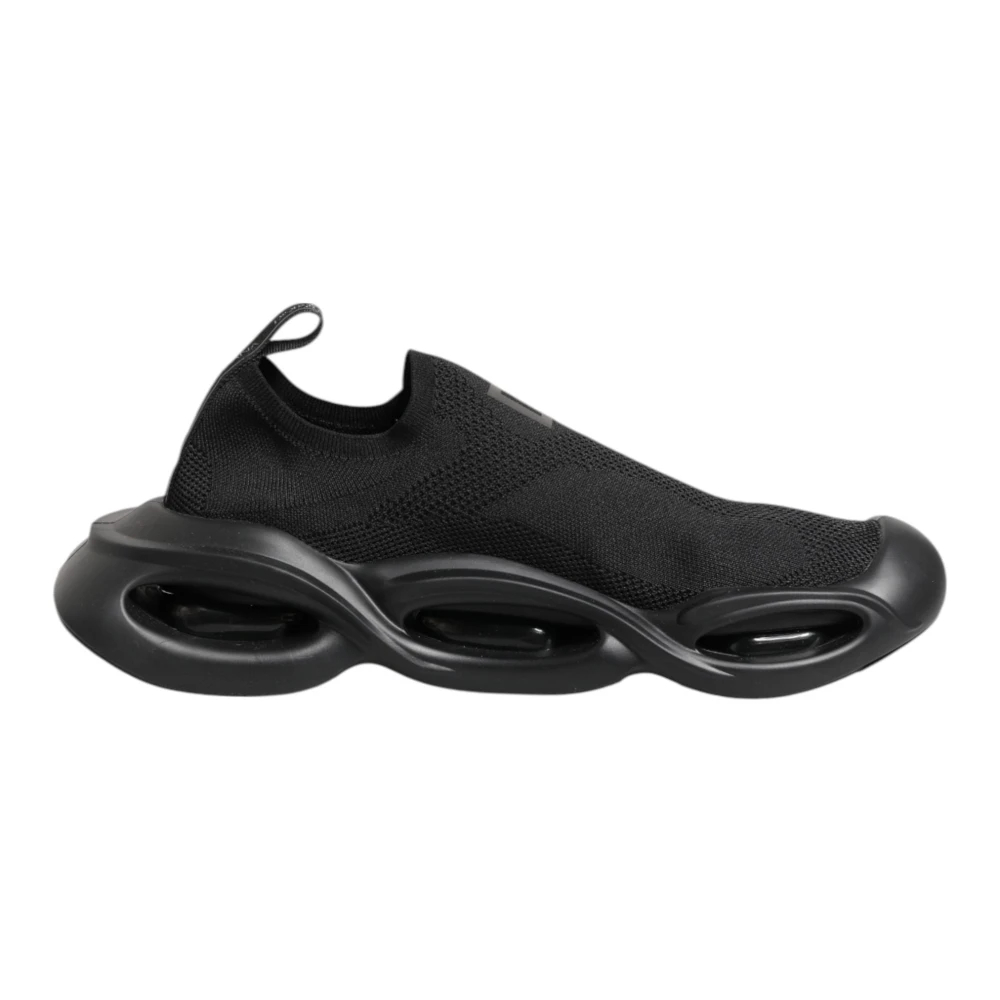 Dolce & Gabbana Herren Schwarz - Slip On Wave Low Top Sneakers - Shoes - K - 44 Eu
