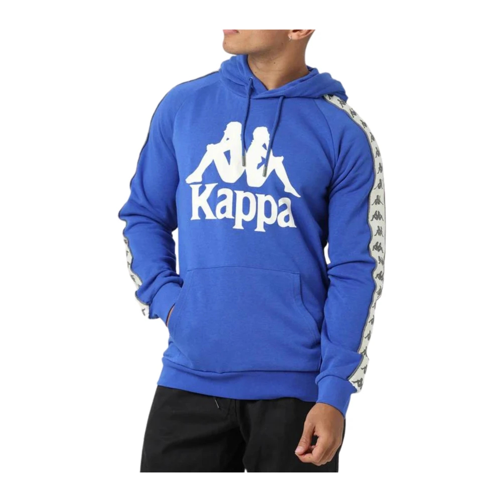 Kappa Herren Blau - Schwarz Weiß Antik Baumwolle/Polyester Sweatshirt - Sweatshirts & Hoodies - L